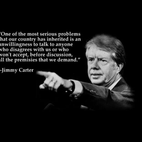 8x10 JIMMY CARTER "ONE OF THE MOST SERIOUS PROBLEMS..." QUOTE PHOTO - Picture 1 of 3
